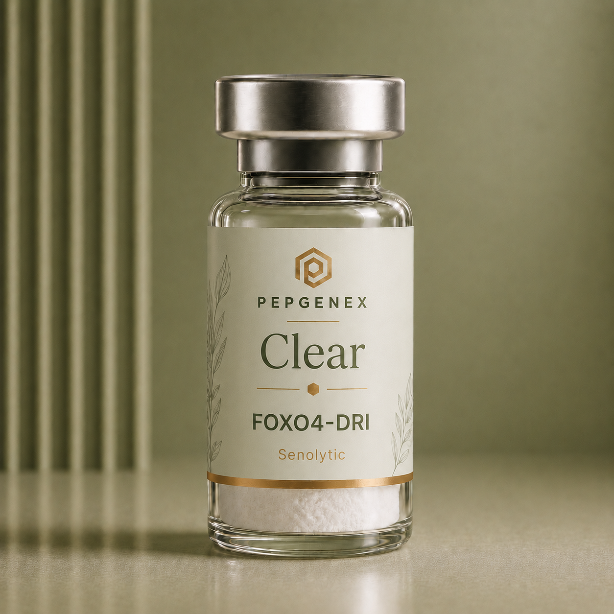 Clear (FOXO4-DRI) vial